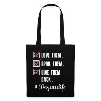 Love Daycare Provider Childcare Teacher - Tote Bag - black - Front