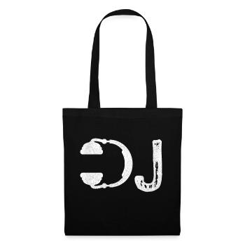 DJ Headphone Shirt I Heart Being A DJs Party Tee - Sac en tissu - noir - Devant