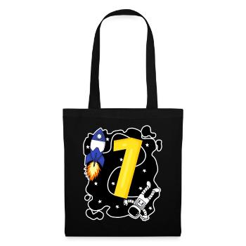 1 Birthday Boy Son Astronaut - Tote Bag - black - Front