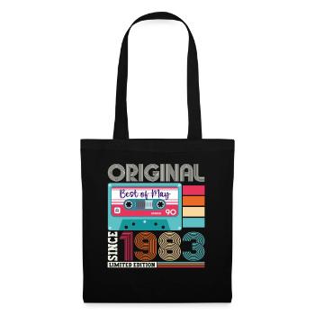 40 Birthday Man Woman Cassette Mai 1983 - Sac en tissu - noir - Devant