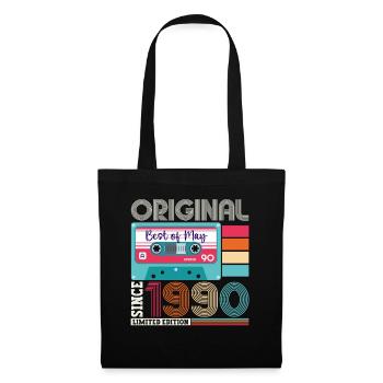 33 Birthday Man Woman Cassette May Year 1990 - Tote Bag - black - Front