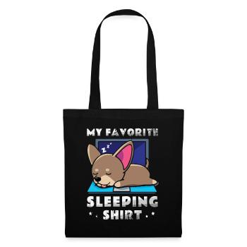 Ma chemise de nuit officielle Faulenzer - Sac en tissu - noir - Devant