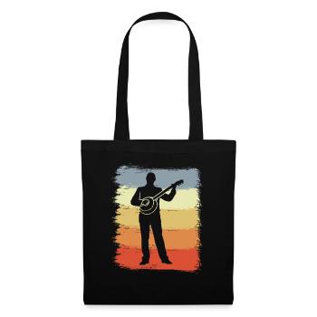 Vintage Banjo Player - Tote Bag - black - Front