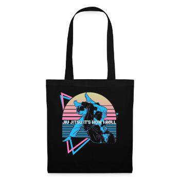 Funny Jiu Jitsu Retro - Tote Bag - black - Front