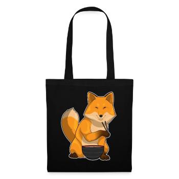 Fuchs Koch Ramen Kochen - Stoffbeutel - Schwarz - Vorne