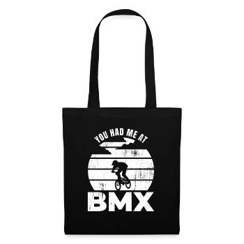 BMX Rider Slogan - Tote Bag - black - Front
