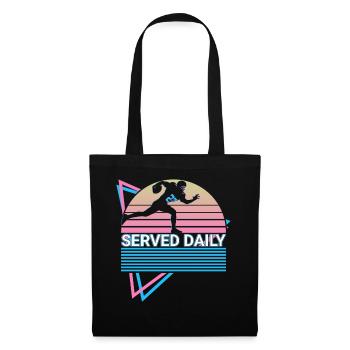 Football Lineman Retro - Sac en tissu - noir - Devant
