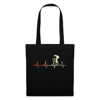 BMX Heartbeat Vintage - Tote Bag - black - Front
