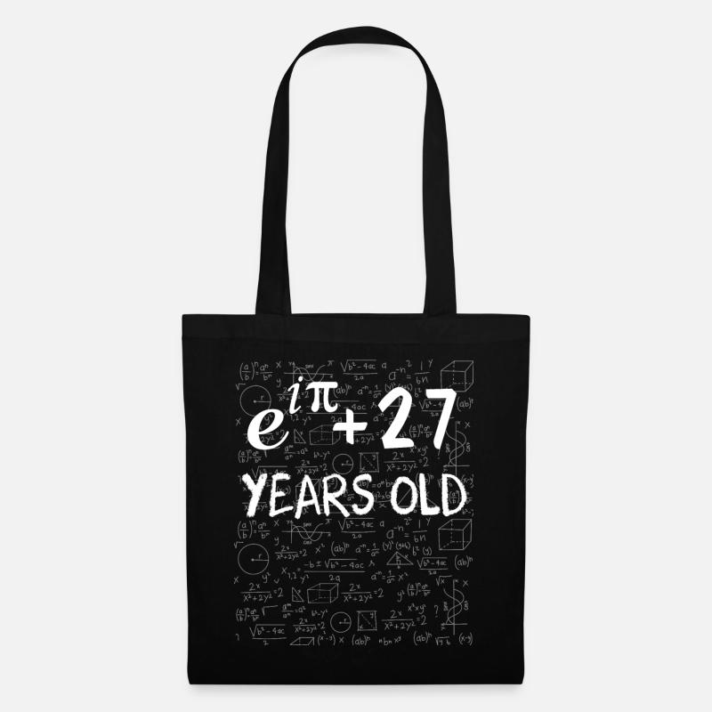 26. Geburtstag 26 Jahre alt Euler Identität - Stoffbeutel - Schwarz