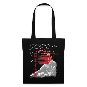 Japan Vintage japanische Kunst - Stoffbeutel - Schwarz - Vorne