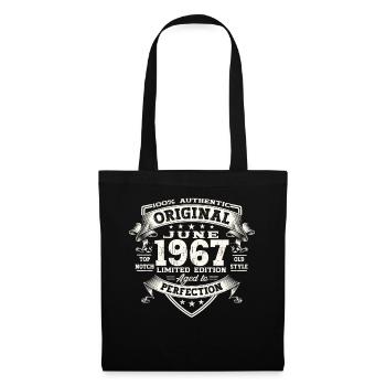 56th Birthday Man June Year 1967 Original - Tote Bag - black - Front