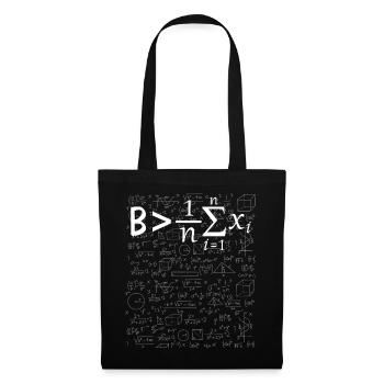 Inspiration mathématique est supérieure à la moyen - Sac en tissu - noir - Devant