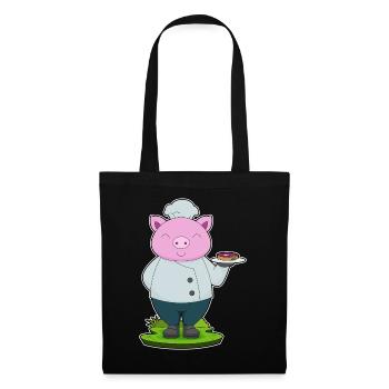 Cuisson du porc Cuisson de la viande - Sac en tissu - noir - Devant
