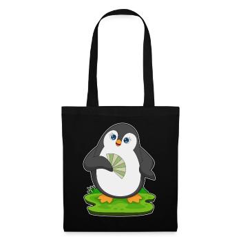 Pingouin Éventail à main - Sac en tissu - noir - Devant