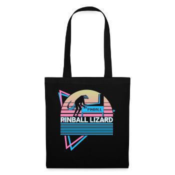 Pinball lézard flipper rétro - Sac en tissu - noir - Devant