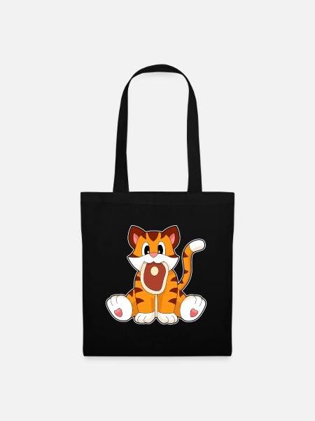 Tiger Fleisch - Stoffbeutel - Schwarz
