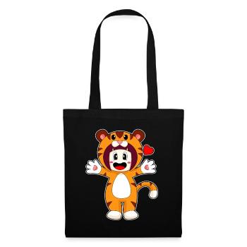 Tiger Girl Costume - Tote Bag - black - Front