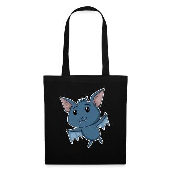 Chauve-souris - Sac en tissu - noir - Devant