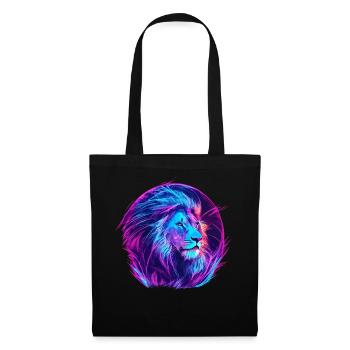 Lion Vaporwave EDM - Tote Bag - black - Front