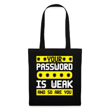 Cybersecurity, Hacking, IT - Tote Bag - black - Front