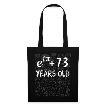 72nd Birthday 72 Years Euler Identity Math Gift - Tote Bag - black - Front