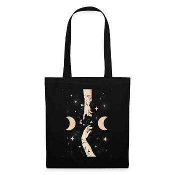 Witchy Creation of Adam Bohemian Celestial - Tote Bag - black - Front