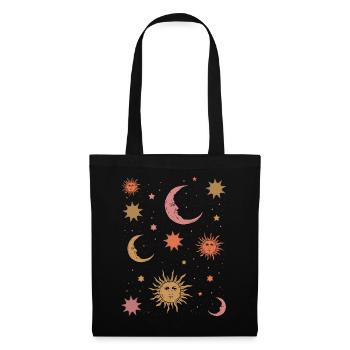 Whimsigoth Aesthetic Hippie Heavenly Vintage - Tote Bag - black - Front