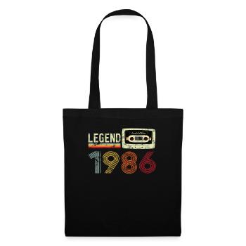1986 Birthday Vintage Cassette - Tote Bag - black - Front