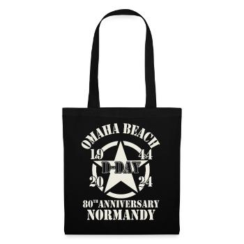 Omaha Beach 1944 D Day 2024 80th Anniversary - Tote Bag - black - Front