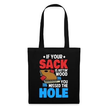 Funny cornhole - Tote Bag - black - Front