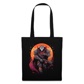 Epic Gamer Guardian with cape with moon on the - Tote Bag - black - Front