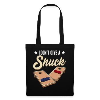 Drôle de trou de maïs Cornhole - Sac en tissu - noir - Devant