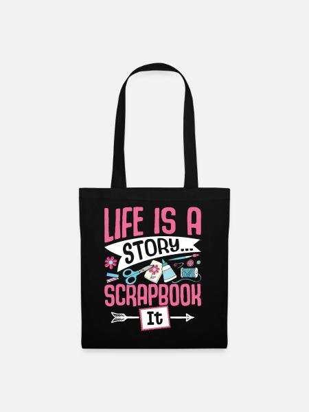 Scrapbooking Scrapbooker - Stoffbeutel - Schwarz