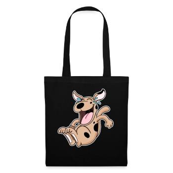 Laughing dog - Tote Bag - black - Front