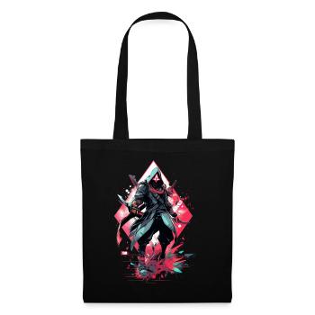 Epic Gamer Cyber Assassin in Red with Shard - Tote Bag - black - Front