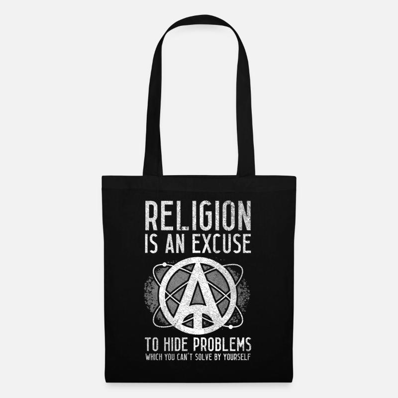 Atheist Atheismus - Stoffbeutel - Schwarz