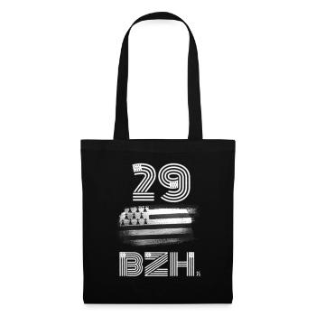 Bretagne-numéro département Breton BZH - Sac en tissu - noir - Devant