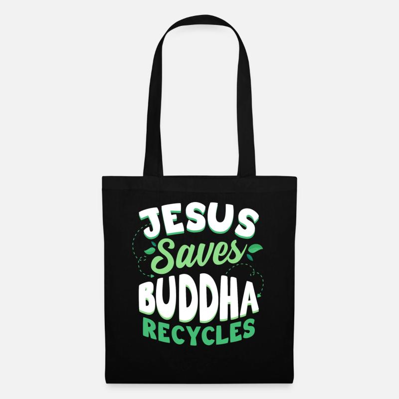 Buddhismus Buddhist - Stoffbeutel - Schwarz