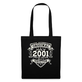 22nd Birthday Man Original July Vintage 2001 - Tote Bag - black - Front