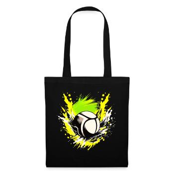 Volleyball Logo - Sac en tissu - noir - Devant