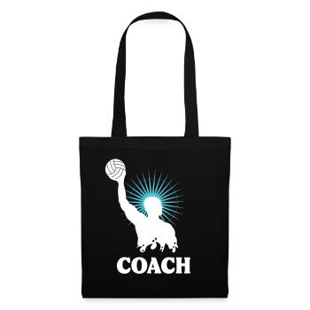 Wasserball Coach Wasser Polo - Stoffbeutel - Schwarz - Vorne