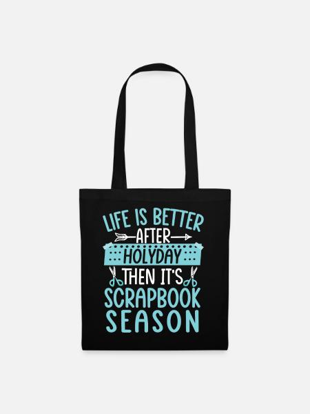 Scrapbooking Scrapbooker - Stoffbeutel - Schwarz