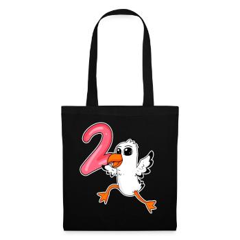 2nd birthday motif seagull - two years - Tote Bag - black - Front