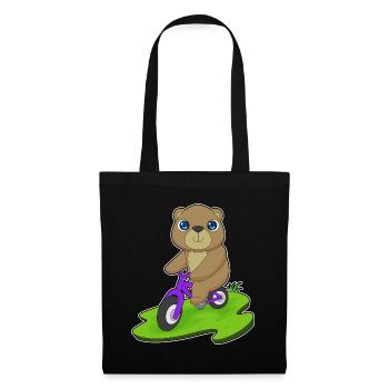 Vélo d’ours - Sac en tissu - noir - Devant
