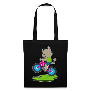 Vélo chat - Sac en tissu - noir - Devant