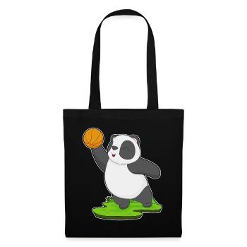 Panda Basketball Player Basketball - Tote Bag - black - Front