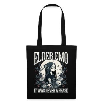 Lustiger Emo-Junge Emo-Mädchen - Stoffbeutel - Schwarz - Vorne