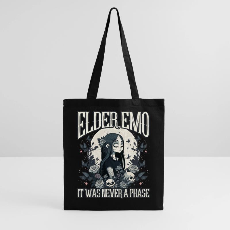 Lustiger Emo-Junge Emo-Mädchen Stoffbeutel