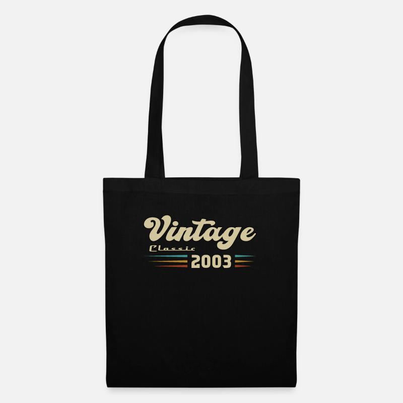 2003 Geburtstag Vintage Classic - Stoffbeutel - Schwarz