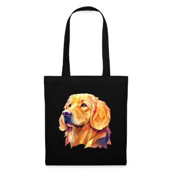 Golden Retriever Hund Hunderasse Retriever Hunde - Stoffbeutel - Schwarz - Vorne